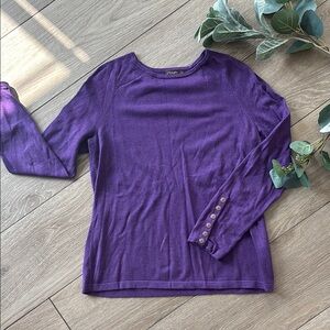 Purple Long Sleeve Top